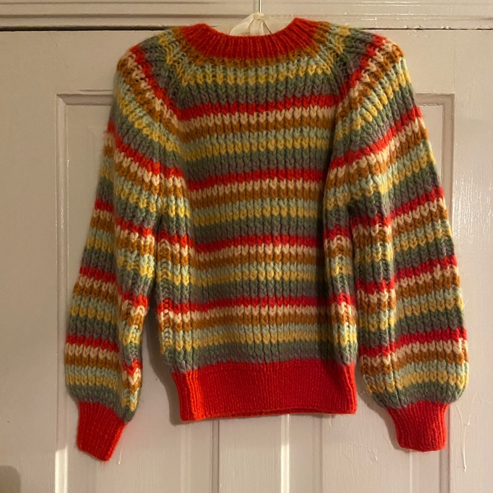 NWT Doen Field Sweater in Rainbow Knit - Picture 6 of 9